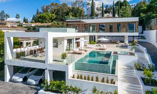 Villa de luxe moderne avec style architectural minimaliste à vendre sur la Nouvelle Milla d’Or entre Marbella et Estepona 794355 