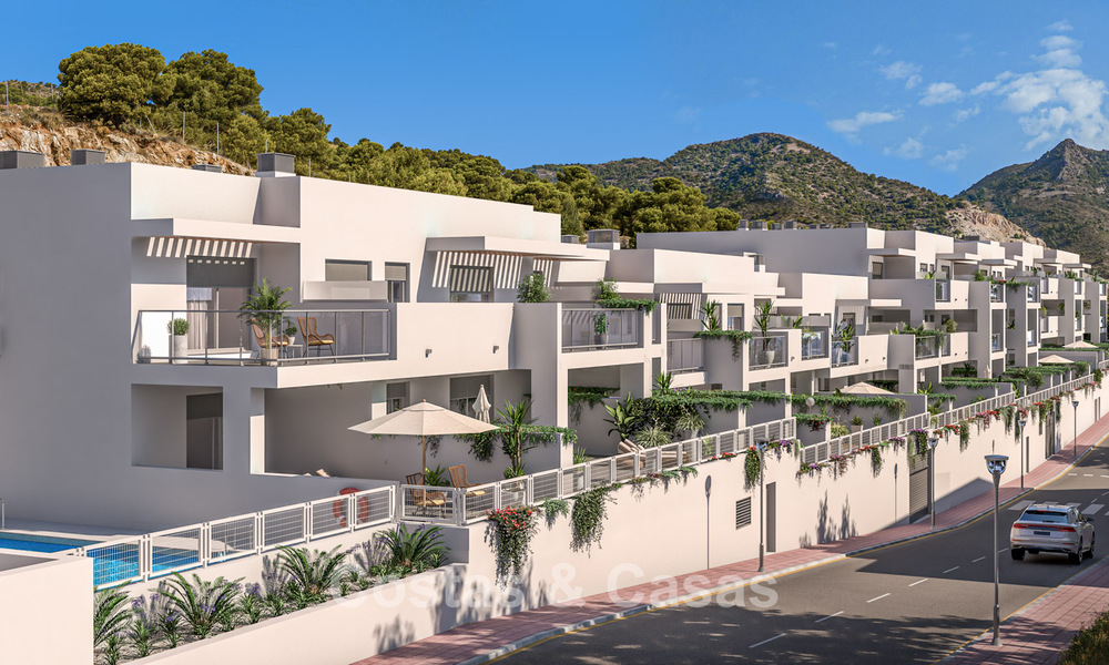 Appartements modernes à vendre dans un projet contemporain avec vue sur la mer à Benalmádena, Costa del Sol 794901