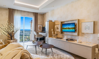 Spacieux penthouse duplex avec vue panoramique sur la mer à vendre dans une résidence fermée à Marbella - Benahavís 794870 