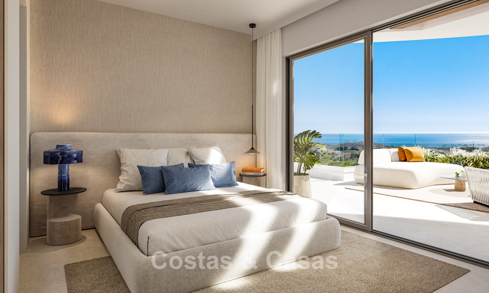 Appartements modernes avec vue panoramique sur la mer à vendre dans un resort de golf à Mijas Costa, Costa del Sol 794780