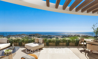 Appartements modernes avec vue panoramique sur la mer à vendre dans un resort de golf à Mijas Costa, Costa del Sol 794782 