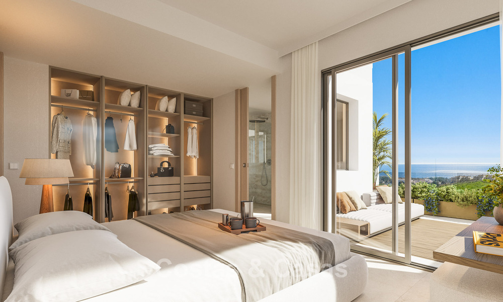 Appartements modernes avec vue panoramique sur la mer à vendre dans un resort de golf à Mijas Costa, Costa del Sol 794785