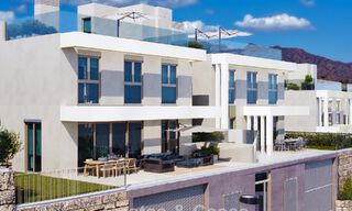 Villas jumelées exclusives avec vue sur la mer à vendre dans un environnement golfique prisé à Mijas, Costa del Sol 795289 