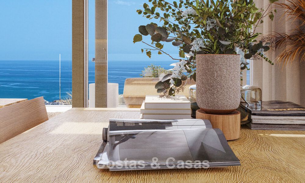 Villas jumelées exclusives avec vue sur la mer à vendre dans un environnement golfique prisé à Mijas, Costa del Sol 795290
