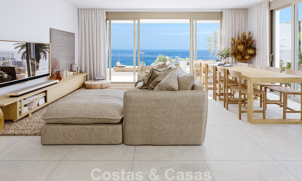 Villas jumelées exclusives avec vue sur la mer à vendre dans un environnement golfique prisé à Mijas, Costa del Sol 795291