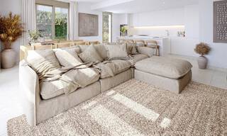 Villas jumelées exclusives avec vue sur la mer à vendre dans un environnement golfique prisé à Mijas, Costa del Sol 795292 