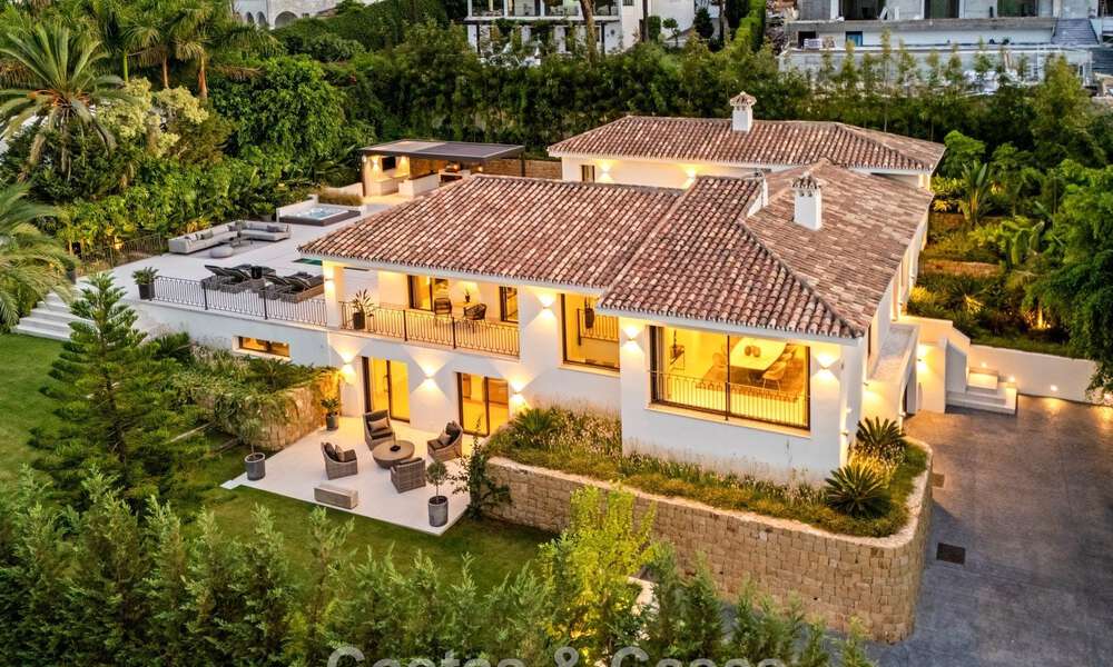 Élégante villa de design avec vues panoramiques à vendre sur la vallée du golf de Nueva Andalucía, Marbella 795685