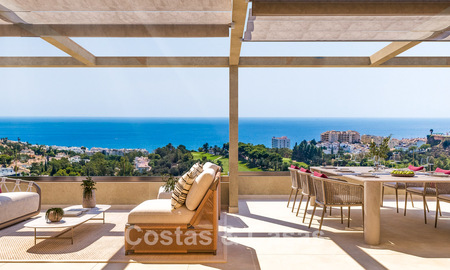 Appartements neufs exclusifs avec vues panoramiques sur le golf et la mer à vendre à Benalmádena, Costa del Sol 795443