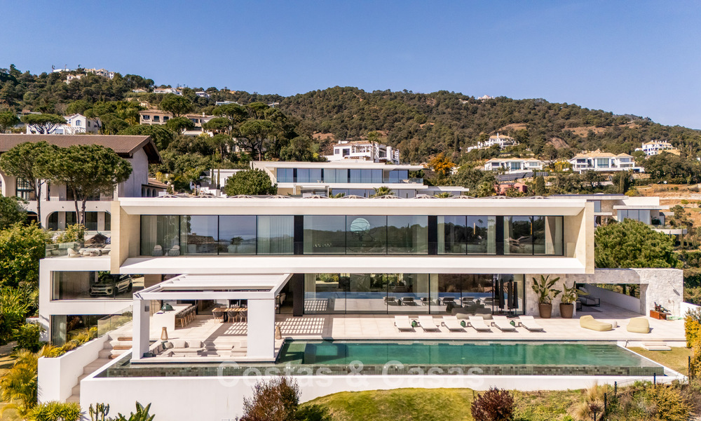 Spectaculaire villa de luxe contemporaine à vendre avec vue sur la mer à El Madroñal, Marbella - Benahavís 796239