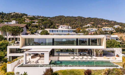 Spectaculaire villa de luxe contemporaine à vendre avec vue sur la mer à El Madroñal, Marbella - Benahavís 796239