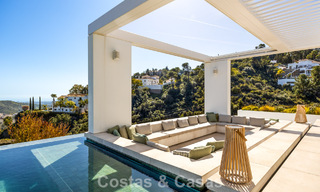 Spectaculaire villa de luxe contemporaine à vendre avec vue sur la mer à El Madroñal, Marbella - Benahavís 796282 