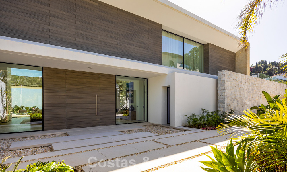Spectaculaire villa de luxe contemporaine à vendre avec vue sur la mer à El Madroñal, Marbella - Benahavís 796284
