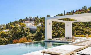 Spectaculaire villa de luxe contemporaine à vendre avec vue sur la mer à El Madroñal, Marbella - Benahavís 796288 