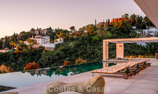 Spectaculaire villa de luxe contemporaine à vendre avec vue sur la mer à El Madroñal, Marbella - Benahavís 796293 