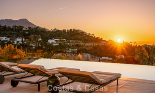 Spectaculaire villa de luxe contemporaine à vendre avec vue sur la mer à El Madroñal, Marbella - Benahavís 796301 