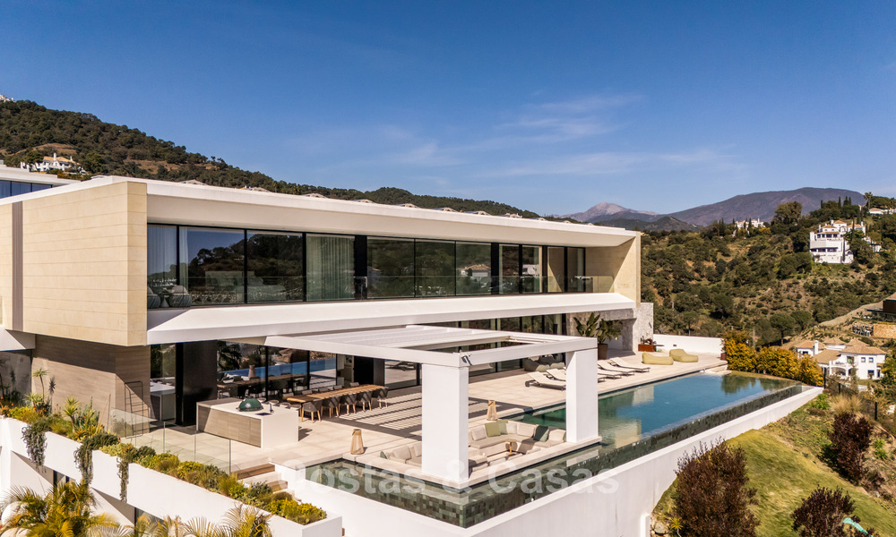 Spectaculaire villa de luxe contemporaine à vendre avec vue sur la mer à El Madroñal, Marbella - Benahavís 796303