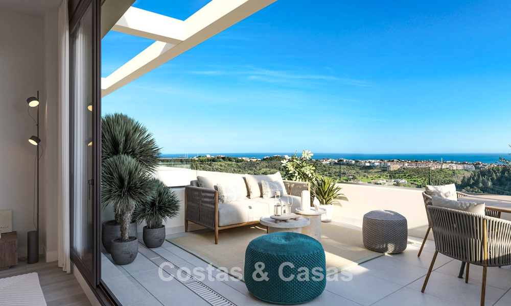 Appartements neufs modernes de luxe à vendre avec vue sur la mer à Mijas Costa, Costa del Sol 796024