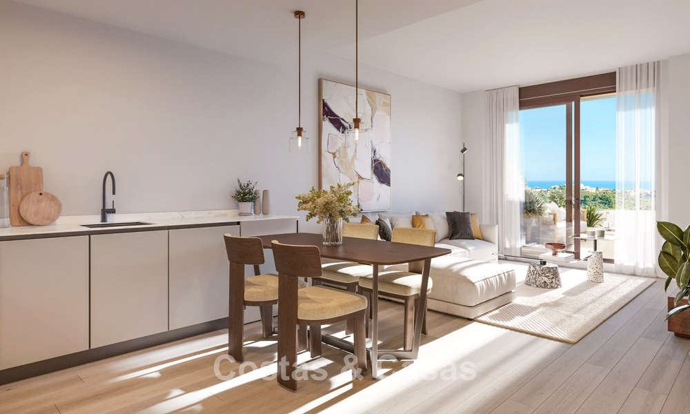 Appartements neufs modernes de luxe à vendre avec vue sur la mer à Mijas Costa, Costa del Sol 796026