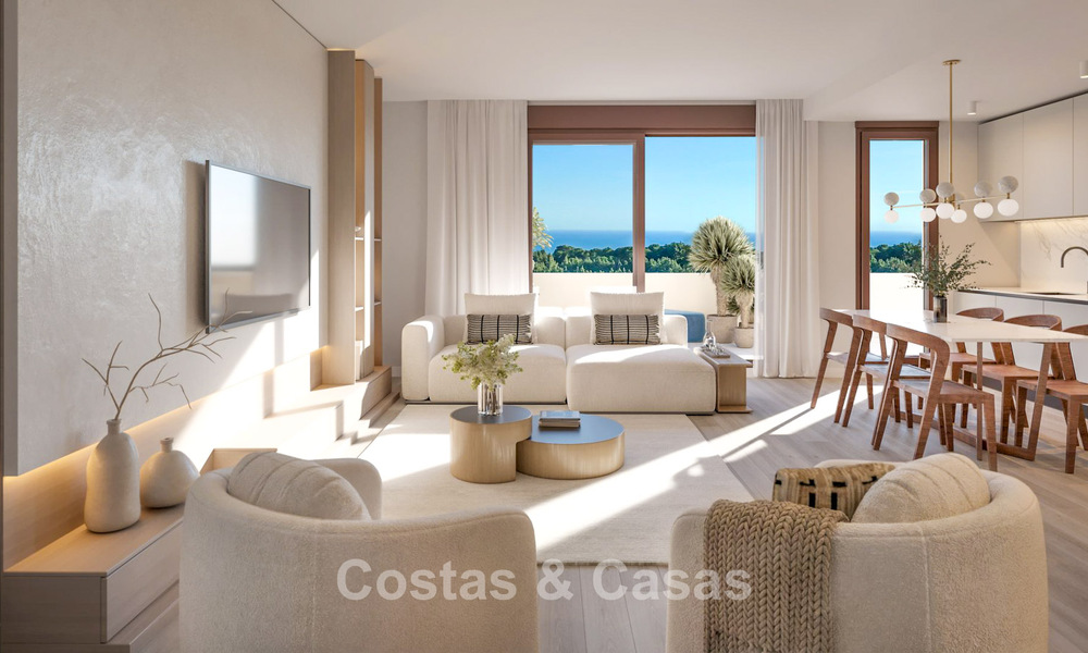 Appartements neufs modernes de luxe à vendre avec vue sur la mer à Mijas Costa, Costa del Sol 796027