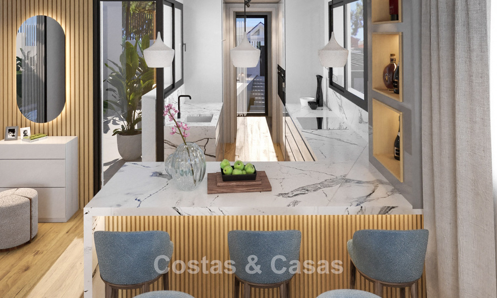 Villa de luxe moderne neuve avec vue sur la mer à vendre à proximité de la plage à l’est du centre de Marbella 796221