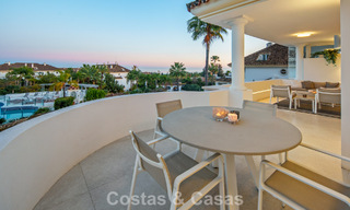 Penthouse duplex exclusif avec intérieur moderne et lumineux à vendre dans un complexe sécurisé sur la Golden Mile, Marbella 796425 