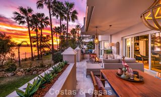 Appartement exclusif en première ligne de plage avec vue panoramique sur la mer à vendre dans le centre d’Estepona 795955 