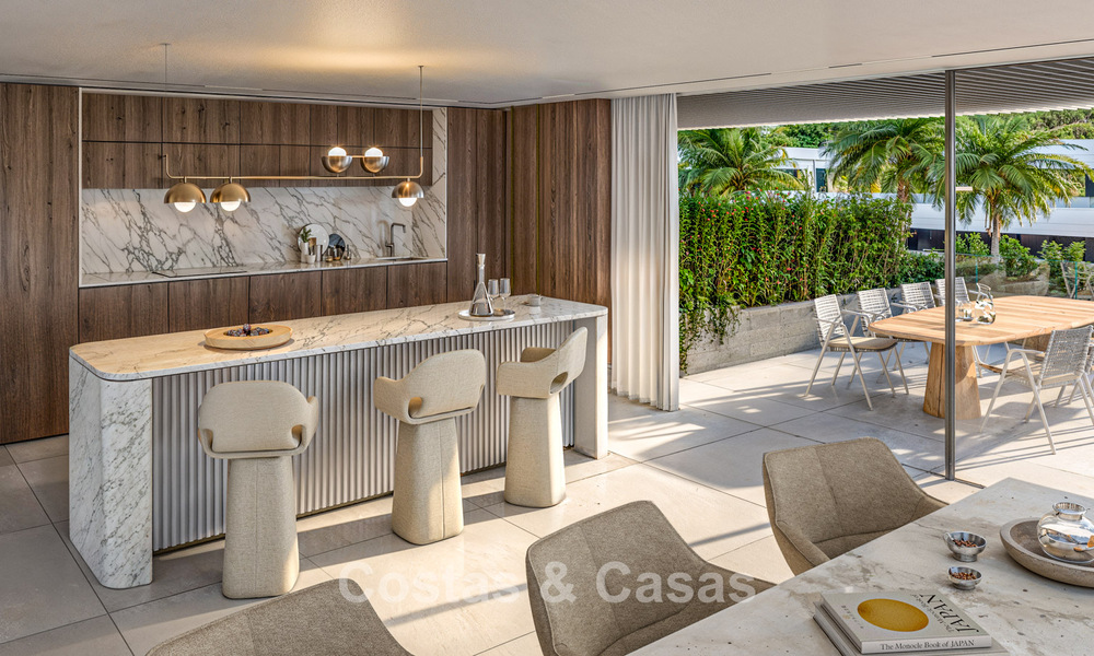 Appartements neufs innovants avec architecture avant-gardiste à vendre au centre d’Estepona 795935
