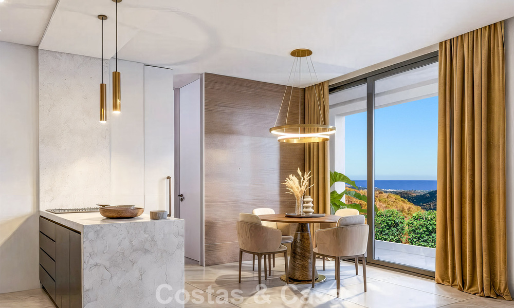 Nouvelle villa de luxe haut de gamme à vendre dans un environnement golfique avec vue sur la mer à La Cala de Mijas, Costa del Sol 796336