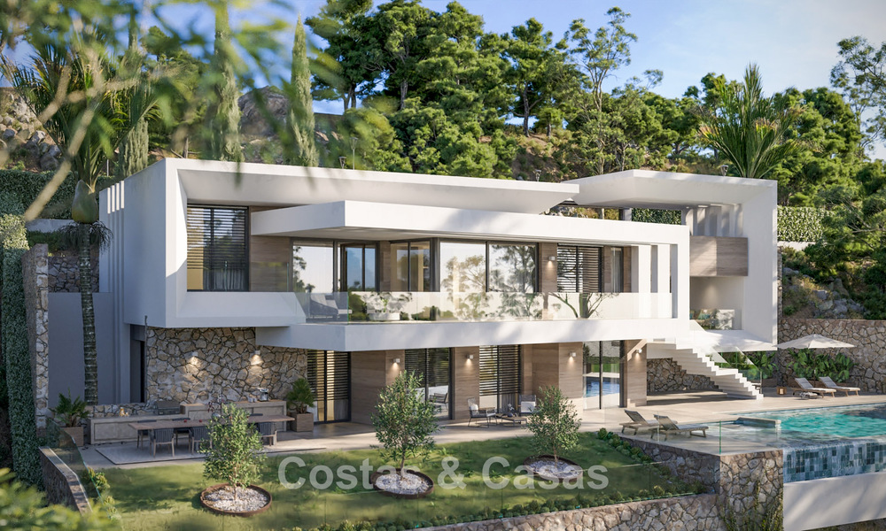 Nouvelle villa de luxe haut de gamme à vendre dans un environnement golfique avec vue sur la mer à La Cala de Mijas, Costa del Sol 796341