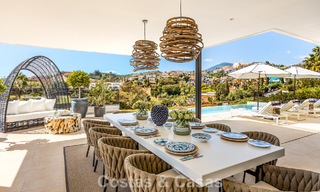 Villa de luxe haut de gamme en première ligne de golf à vendre dans la Vallée du Golf de Nueva Andalucía, Marbella 796721 