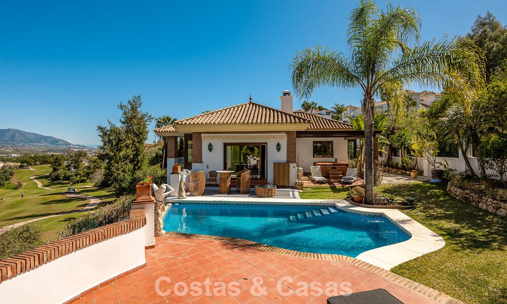 Villa méditerranéenne en première ligne de golf avec vue panoramique à vendre à La Cala Golf Resort, Mijas Costa 796459
