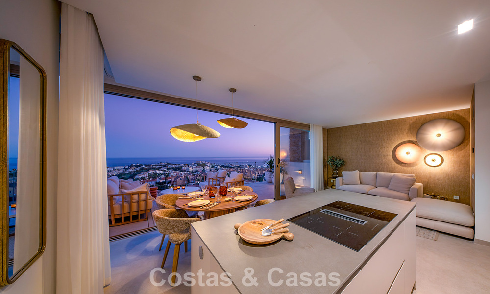 Prêt à emménager! Appartements modernes et luxueux avec vue panoramique sur la mer à vendre à Mijas, Costa del Sol 797113