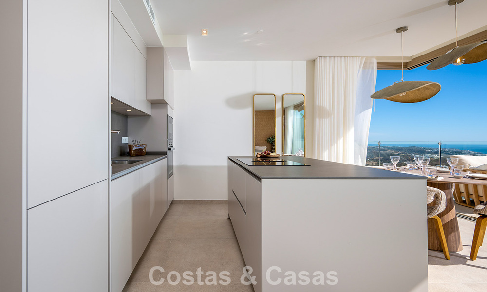 Prêt à emménager! Appartements modernes et luxueux avec vue panoramique sur la mer à vendre à Mijas, Costa del Sol 797120
