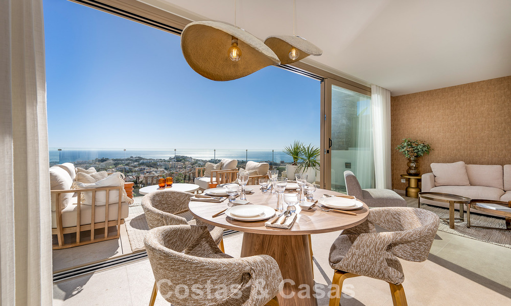 Prêt à emménager! Appartements modernes et luxueux avec vue panoramique sur la mer à vendre à Mijas, Costa del Sol 797121