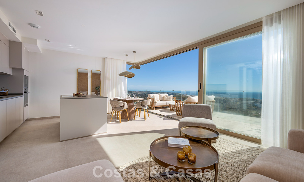 Prêt à emménager! Appartements modernes et luxueux avec vue panoramique sur la mer à vendre à Mijas, Costa del Sol 797123