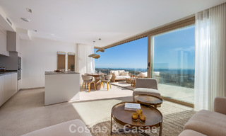 Prêt à emménager! Appartements modernes et luxueux avec vue panoramique sur la mer à vendre à Mijas, Costa del Sol 797123 