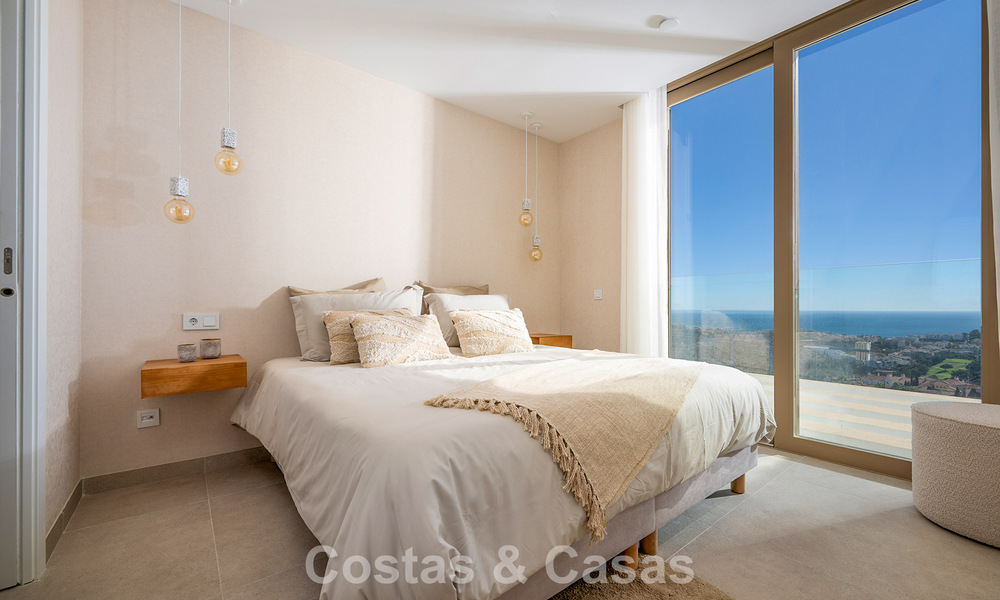 Prêt à emménager! Appartements modernes et luxueux avec vue panoramique sur la mer à vendre à Mijas, Costa del Sol 797125