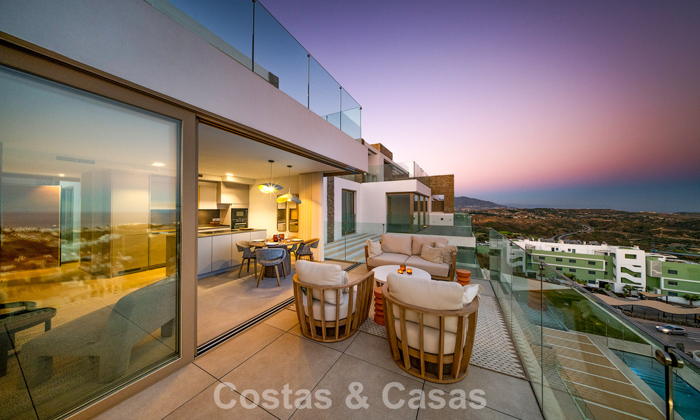 Prêt à emménager! Appartements modernes et luxueux avec vue panoramique sur la mer à vendre à Mijas, Costa del Sol 797128