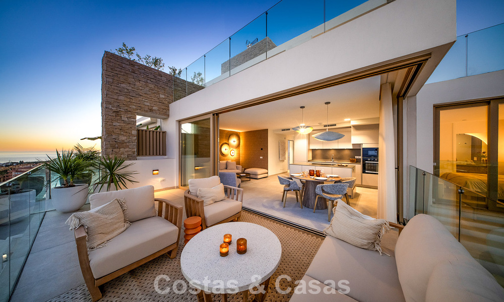 Prêt à emménager! Appartements modernes et luxueux avec vue panoramique sur la mer à vendre à Mijas, Costa del Sol 797129