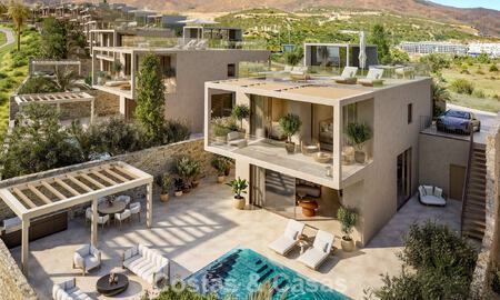 Villas modernes neuves à vendre en première ligne de golf, près du centre d’Estepona 796961
