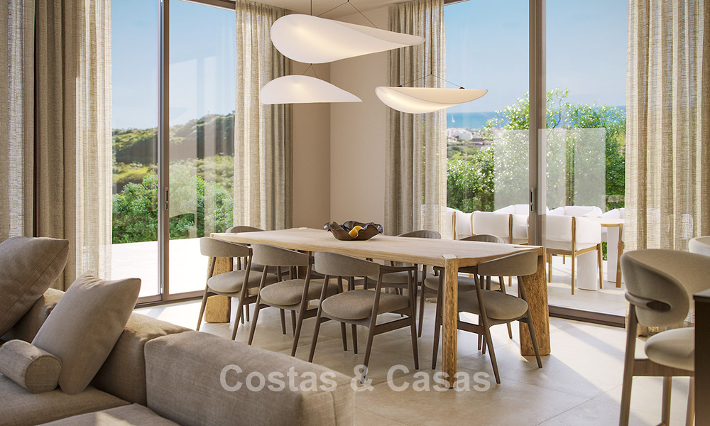 Villas modernes neuves à vendre en première ligne de golf, près du centre d’Estepona 796963