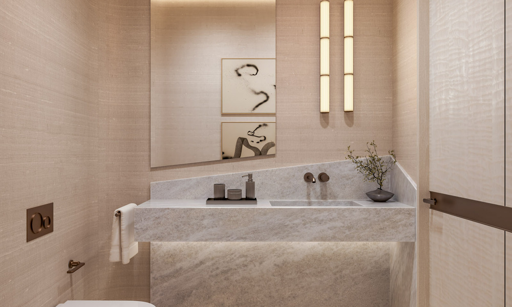 Lancement! Appartements de luxe avant-gardistes à vendre avec vue sur la mer, à deux pas de la plage et de la promenade à Estepona 797187