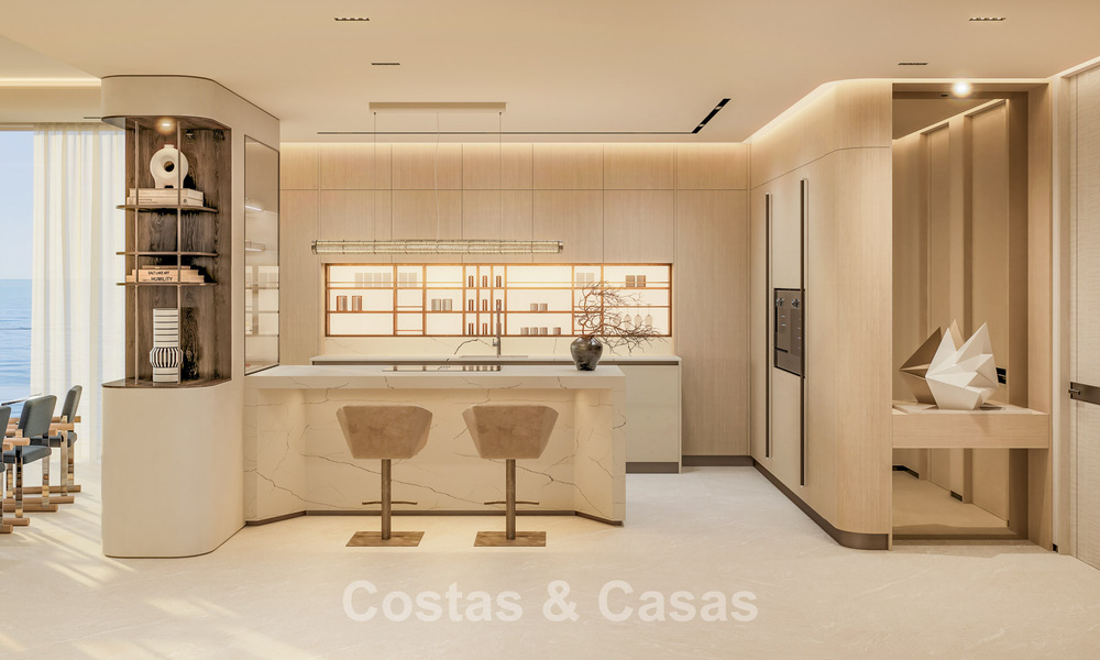 Lancement! Appartements de luxe avant-gardistes à vendre avec vue sur la mer, à deux pas de la plage et de la promenade à Estepona 797189