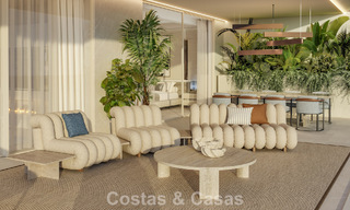 Lancement! Appartements de luxe avant-gardistes à vendre avec vue sur la mer, à deux pas de la plage et de la promenade à Estepona 797192 
