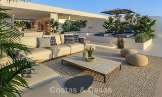 Lancement! Appartements de luxe avant-gardistes à vendre avec vue sur la mer, à deux pas de la plage et de la promenade à Estepona 797194 