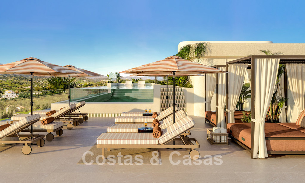 Lancement! Appartements de luxe avant-gardistes à vendre avec vue sur la mer, à deux pas de la plage et de la promenade à Estepona 797200