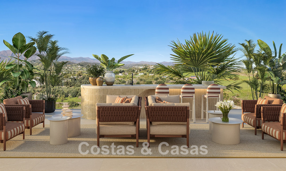 Lancement! Appartements de luxe avant-gardistes à vendre avec vue sur la mer, à deux pas de la plage et de la promenade à Estepona 797201