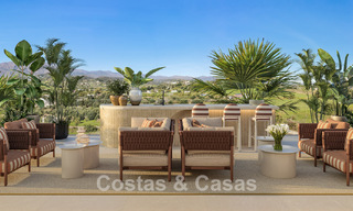 Lancement! Appartements de luxe avant-gardistes à vendre avec vue sur la mer, à deux pas de la plage et de la promenade à Estepona 797201 