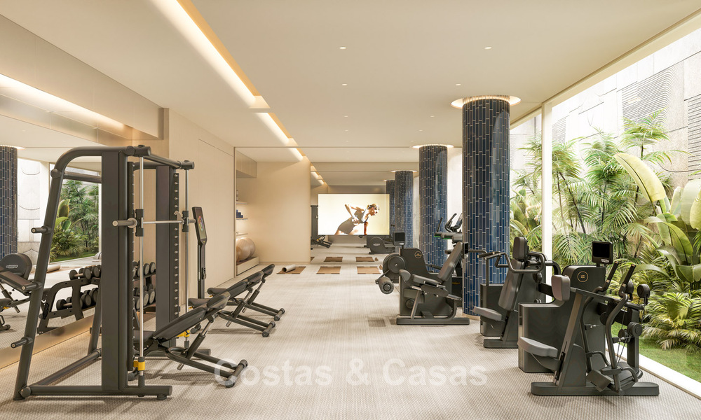 Lancement! Appartements de luxe avant-gardistes à vendre avec vue sur la mer, à deux pas de la plage et de la promenade à Estepona 797205