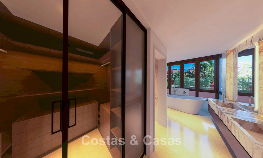 Penthouse à vendre dans un complexe cinq étoiles en première ligne de plage sur la New Golden Mile entre Marbella et Estepona 797264